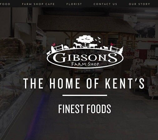 Gibsons Farm Shop Website by Blue Orbit Deal Kent CT14